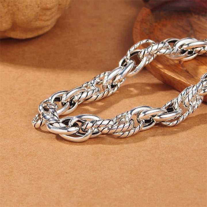 Bracelet de protection porte-bonheur en argent sterling 925 Buddha Stones et dragon
