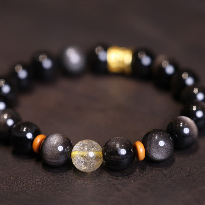 Bracelet de protection en Buddha Stones Om Mani Padme Hum