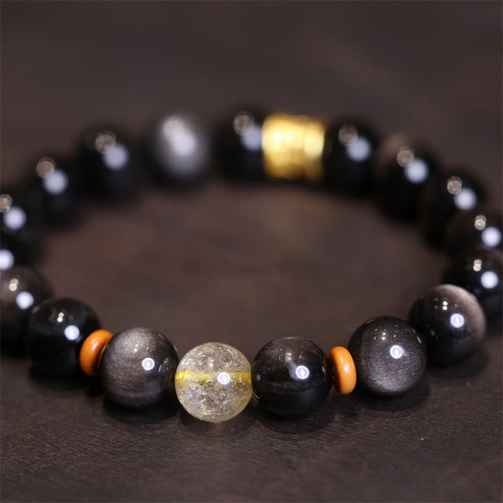 Bracelet de protection en Buddha Stones Om Mani Padme Hum