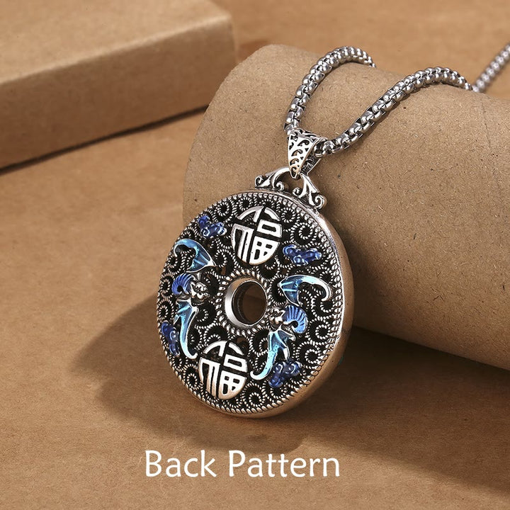 Collier pendentif Buddha Stones Koi Fish Lotus Peace Buckle Fu Character Wealth Luck - image 3