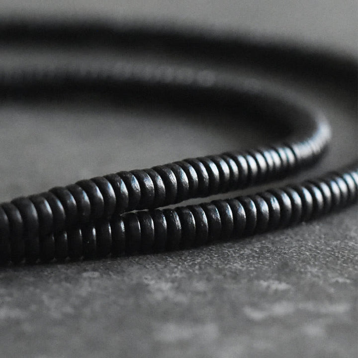 Bracelet multicouche en Buddha Stones, bois d'ébène, laiton et cuivre. - image 10