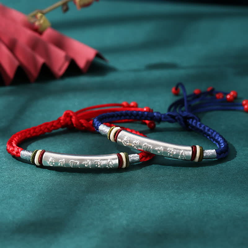 Bracelet en argent sterling 999 avec Buddha Stones Om Mani Padme Hum et force de protection - image 13