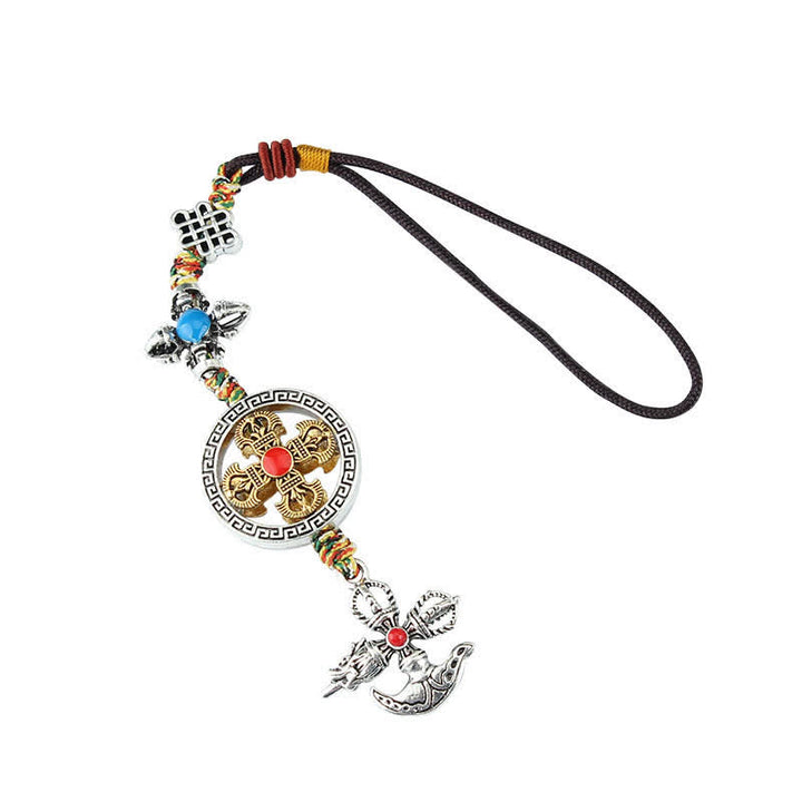 Décoration de voiture à suspendre avec le pouvoir spirituel du Tibet Vajra