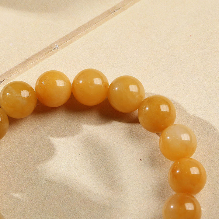 Bracelet de richesse Pixiu en jade et soie dorée avec Buddha Stones