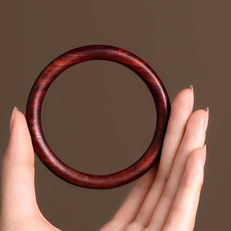 Bracelet de protection tibétain en petites feuilles de bois de santal rouge et ébène avec Buddha Stones - image 0