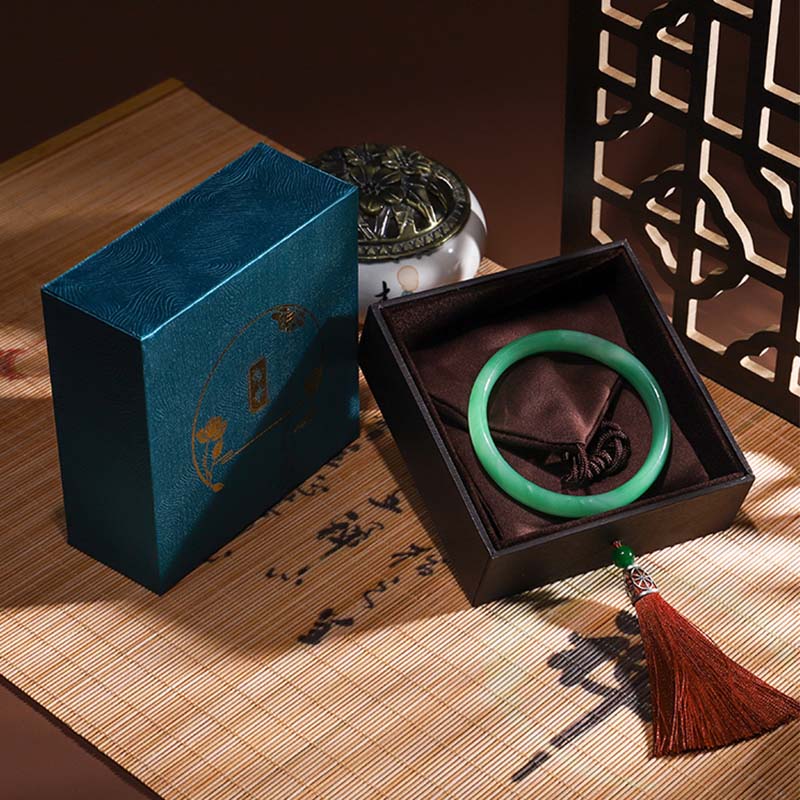 Coffret de rangement de bijoux vintage en forme de lotus avec pompons - image 13
