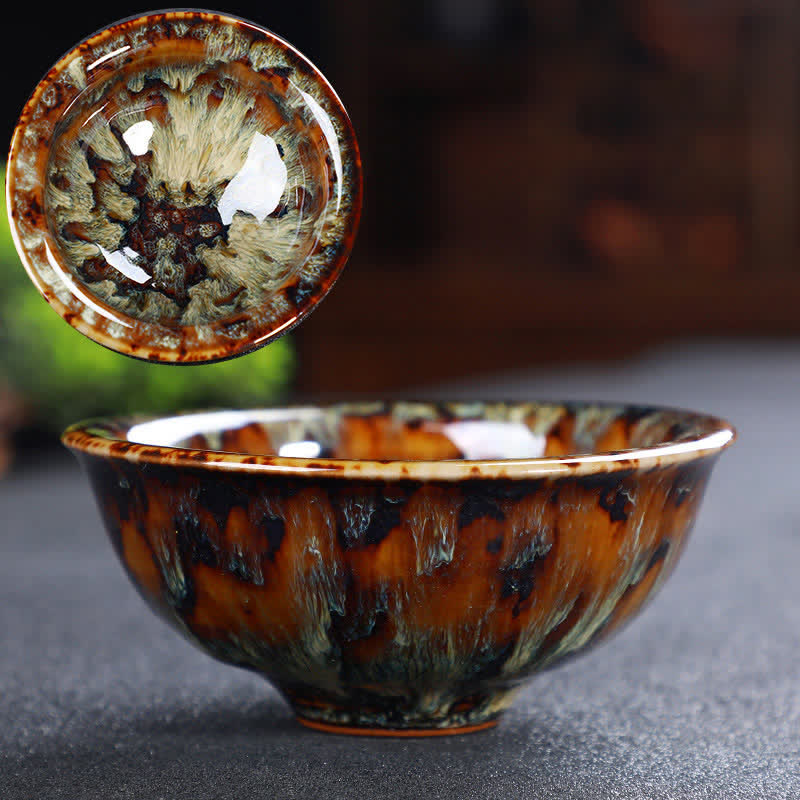 Tasse à thé en céramique colorée avec Buddha Stones pour la maison et le bureau