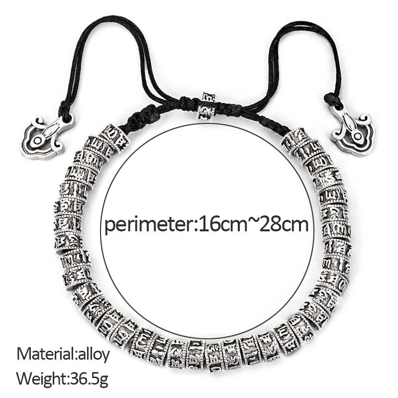 Bracelet de pureté tibétain fait main avec mantra en Buddha Stones