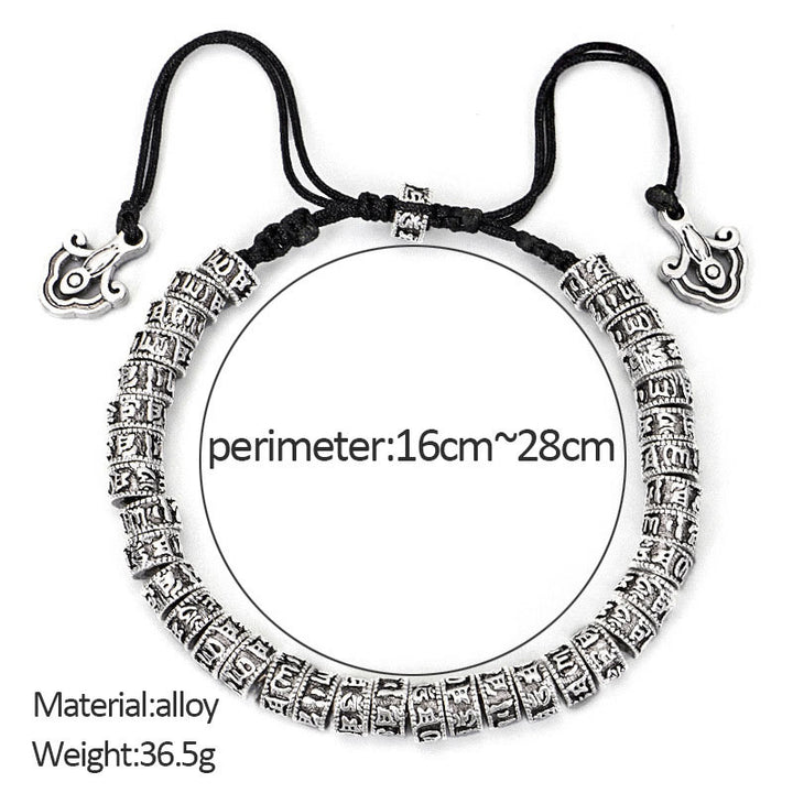 Bracelet de pureté tibétain fait main avec mantra en Buddha Stones