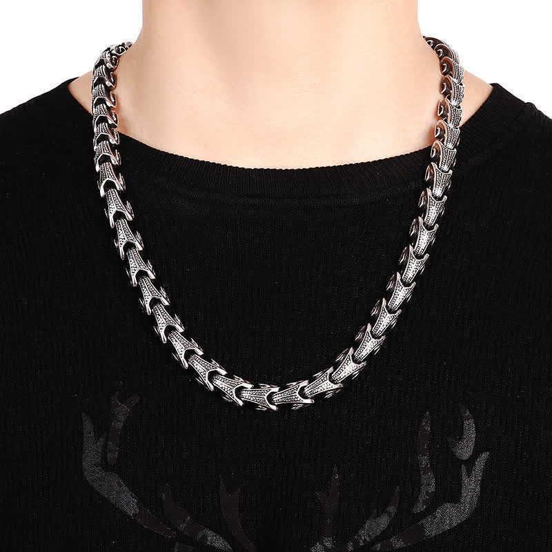 Collier pendentif de protection en acier titane avec motif de dragon et Buddha Stones - image 14