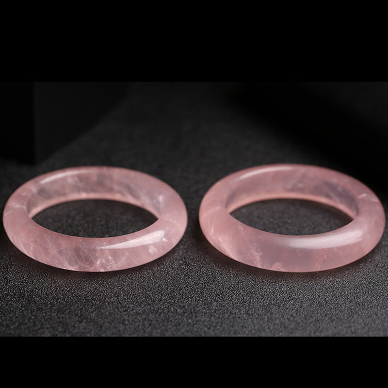 Bracelet de soins et d'amour en quartz rose naturel Buddha Stones