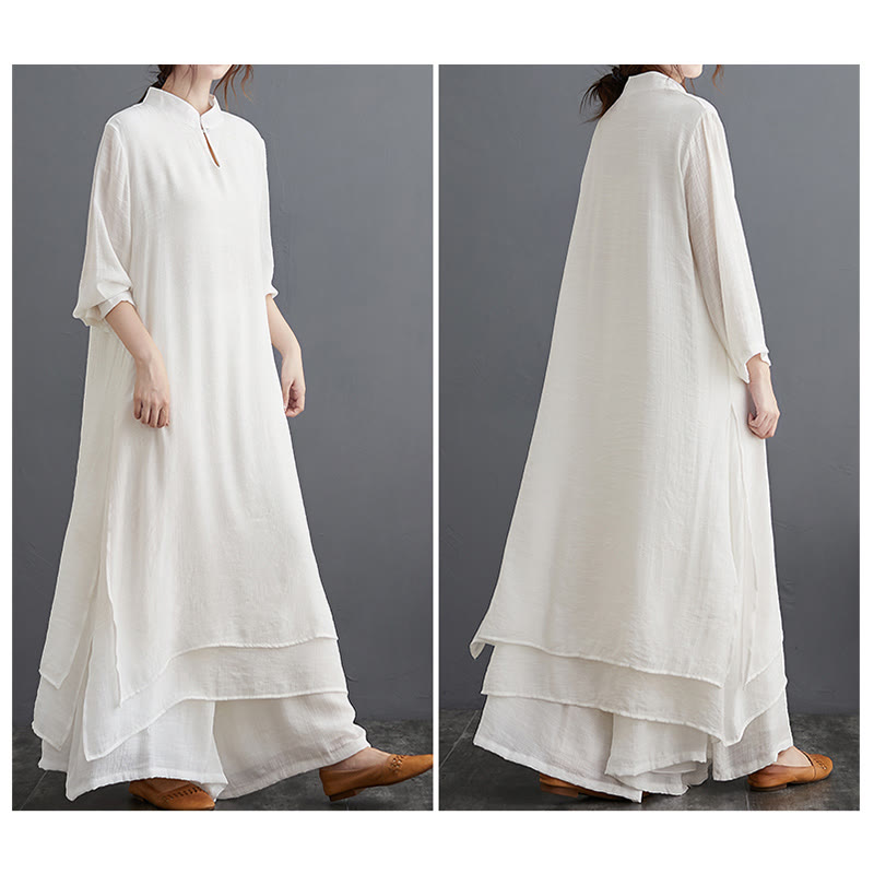 Ensemble de vêtements pour femmes Buddha Stones et motif simple pour méditation, prière, pratique spirituelle zen, yoga
