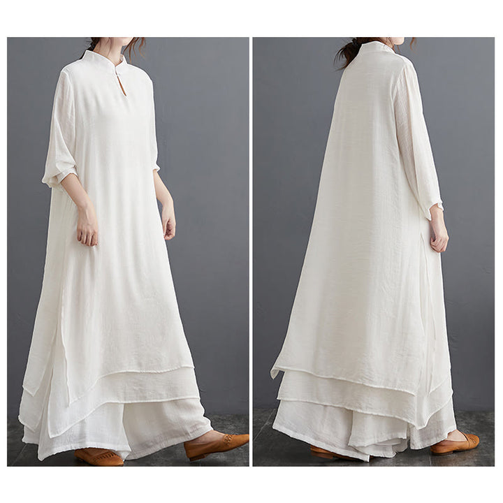 Ensemble de vêtements pour femmes Buddha Stones et motif simple pour méditation, prière, pratique spirituelle zen, yoga