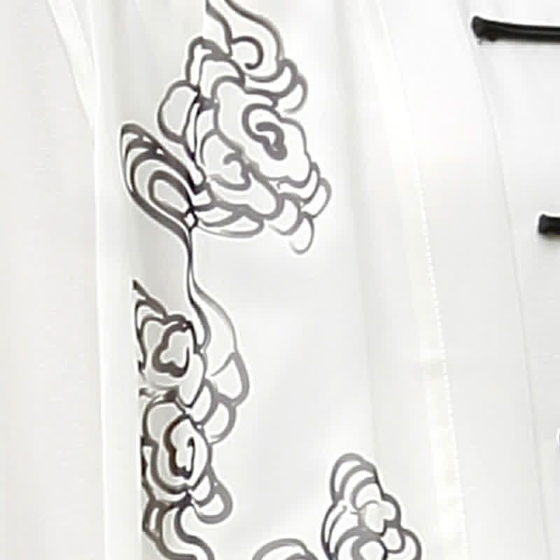 Ensemble de vêtements pour femmes Buddha Stones, nuages de bon augure, dégradé de méditation, prière, pratique spirituelle du Tai Chi et du Qigong
