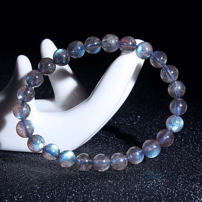 Bracelet de perles de guérison en pierre de lune naturelle Buddha Stones - image 10