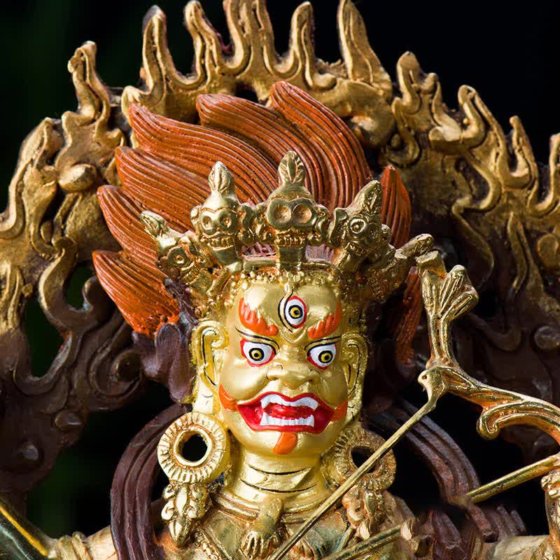 Figurine de Bouddha Kurukulla Sérénité Statue en cuivre Décoration de la maison