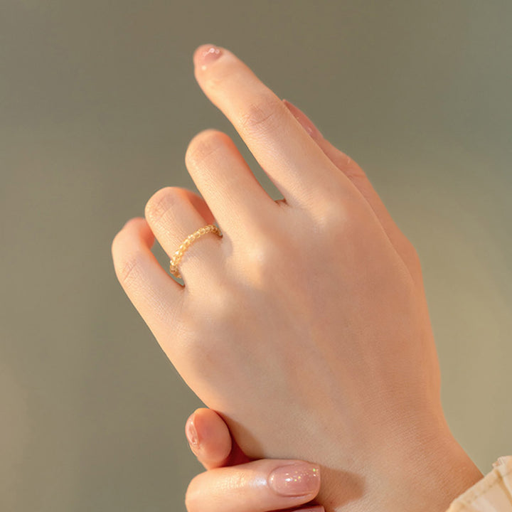 Bague de bonheur et de prospérité en citrine naturelle Buddha Stones - image 3