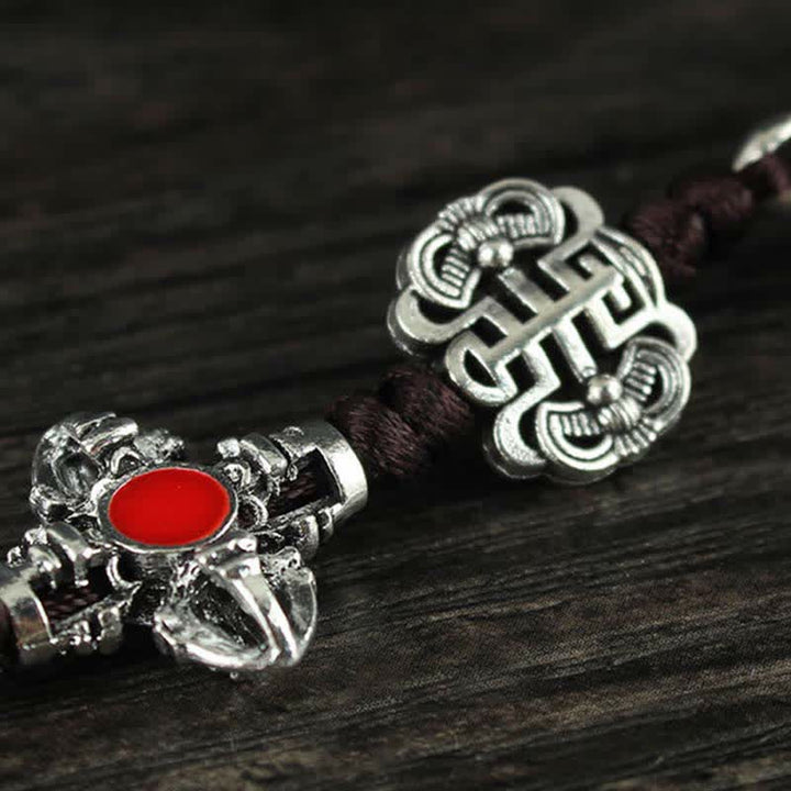 Décoration suspendue de voiture spirituelle du Tibet Om Mani Padme Hum Vajra Dorje