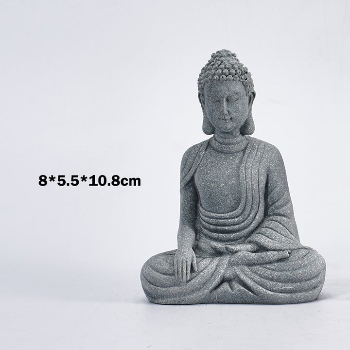 Buddha Stones Méditation assise Bouddha Bénédiction Compassion Décoration - image 5