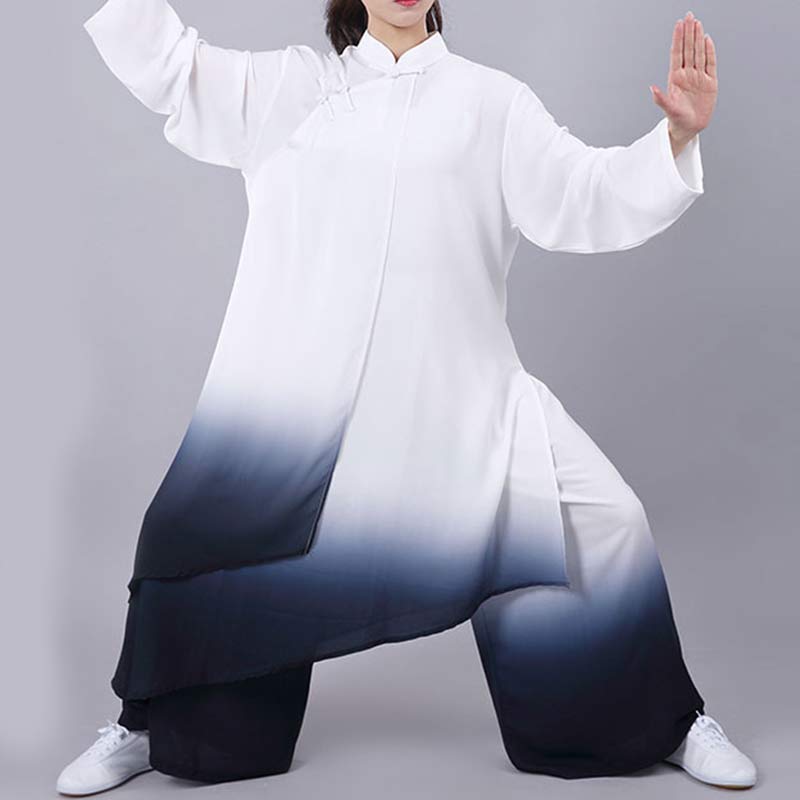 Ensemble de vêtements unisexe avec peinture dégradée de Buddha Stones , méditation, prière, spirituel, zen, tai-chi, qigong