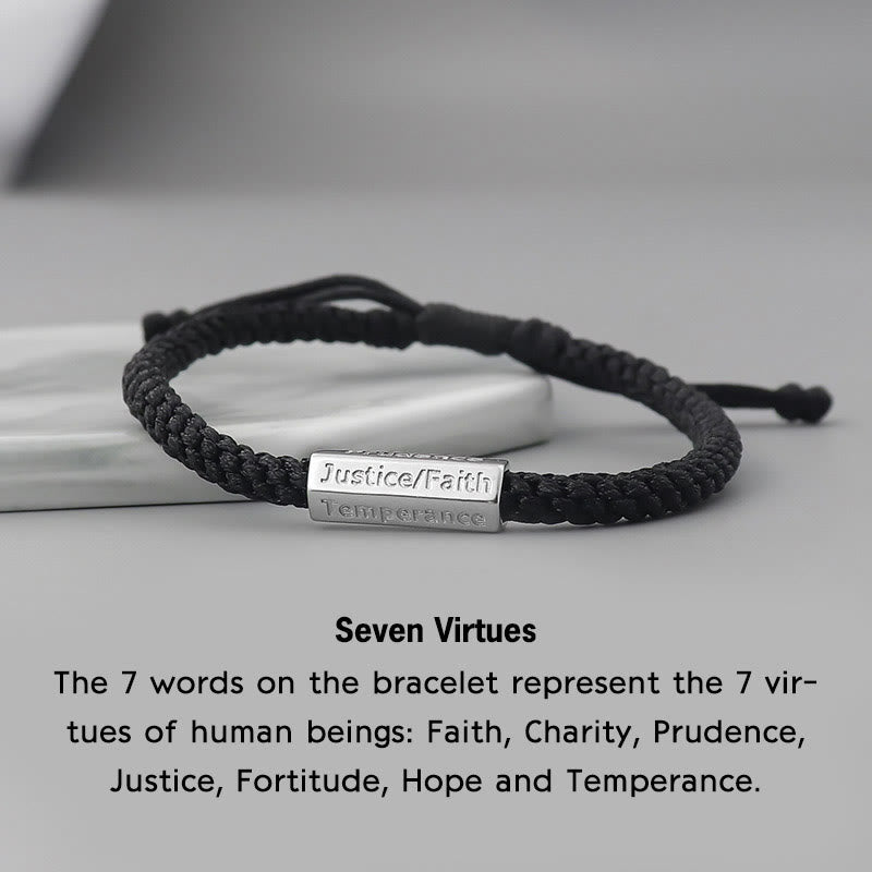 Bracelet tressé Seven Deadly Sins Seven Virtues