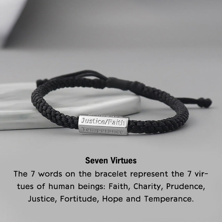 Bracelet tressé Seven Deadly Sins Seven Virtues