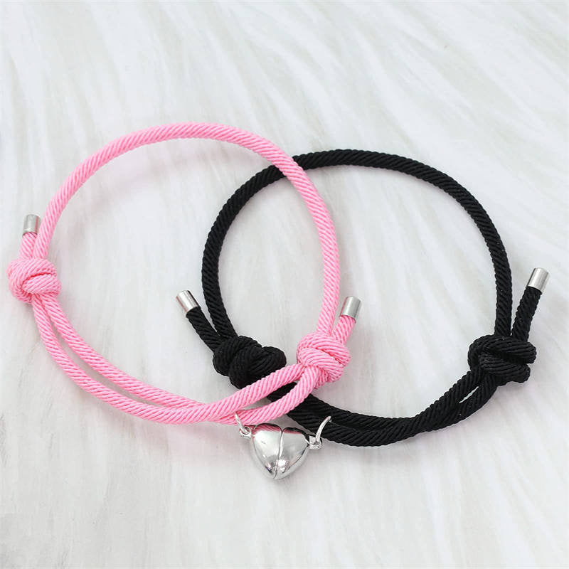 Lot de 2 bracelets magnétiques pour couple