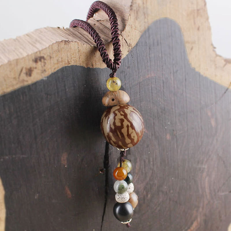Collier pendentif Buddha Stones Bodhi Seed Lotus Sagesse Harmonie - image 6