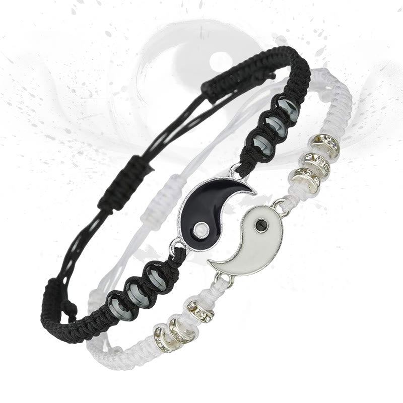 Bracelet couple Yin Yang Hématite Buddha Stones 2 pièces - Yin Yang (2 pièces) - image 0