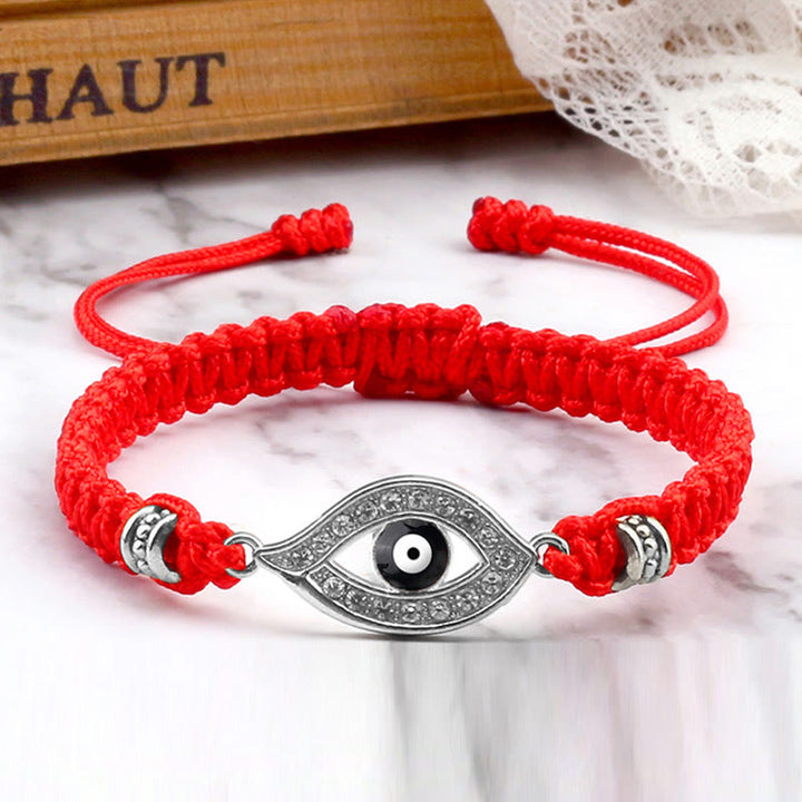 Bracelet en corde avec Buddha Stones pour éloigner le mauvais œil et les mauvais esprits