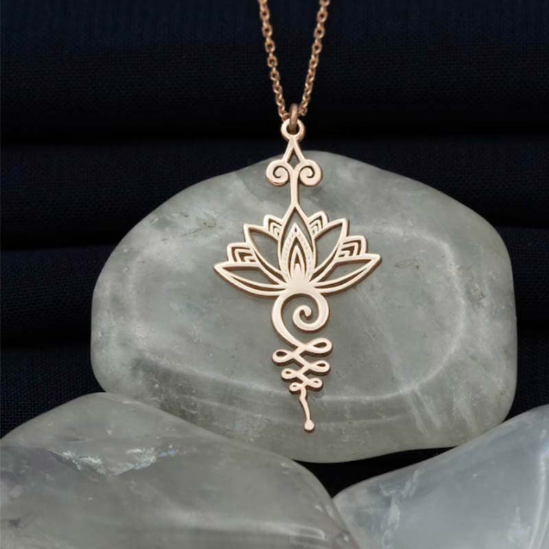 Collier pendentif Buddha Stones Lotus Chance Richesse