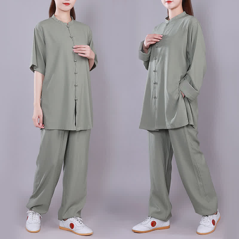 Ensemble de vêtements unisexe en coton et lin avec Buddha Stones , Tai Chi, Qigong, méditation, prière, pratique spirituelle zen - image 18