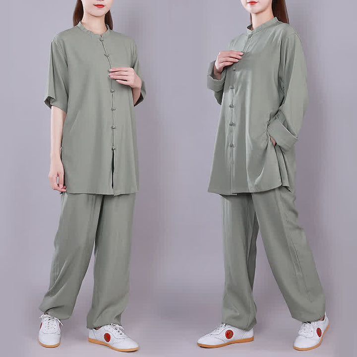 Ensemble de vêtements unisexe en coton et lin avec Buddha Stones , Tai Chi, Qigong, méditation, prière, pratique spirituelle zen - image 18