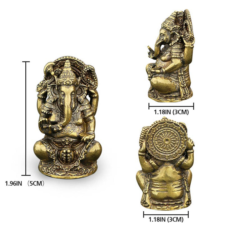 Statue d'éléphant Ganesh Ganpati Richesse Décoration d'intérieur