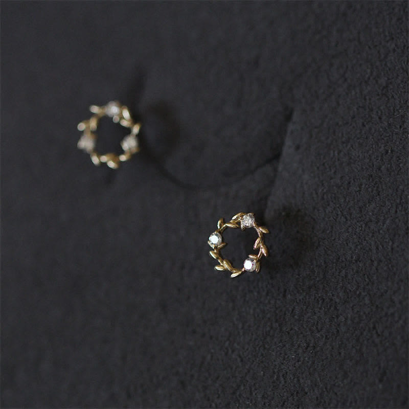 Buddha Stones et métal cuivré en forme de couronne minuscule avec fleurs de bénédiction