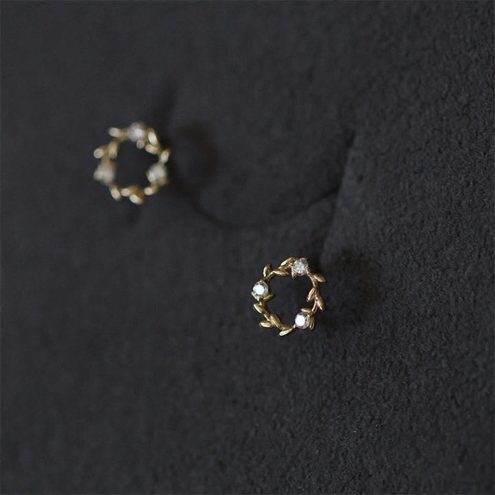 Buddha Stones et métal cuivré en forme de couronne minuscule avec fleurs de bénédiction