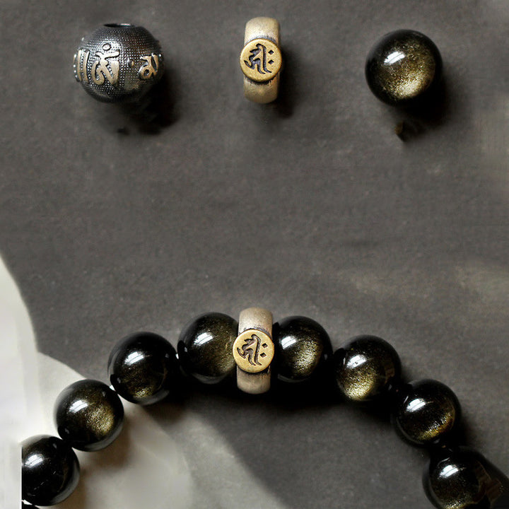Bracelet de purification en obsidienne des Buddha Stones et du zodiaque chinois - image 17