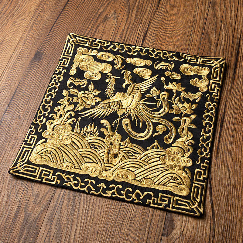Dessous de Buddha Stones Phoenix Dragon Kirin Dessous de verre pour tasse à thé Dessous de verre Kung Fu