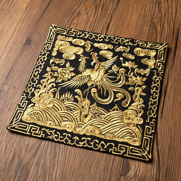 Dessous de Buddha Stones Phoenix Dragon Kirin Dessous de verre pour tasse à thé Dessous de verre Kung Fu