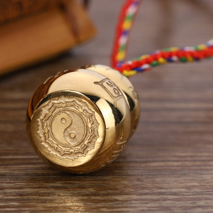 Collier pendentif en acier titane avec Buddha Stones et symbole tibétain Yin Yang - image 3