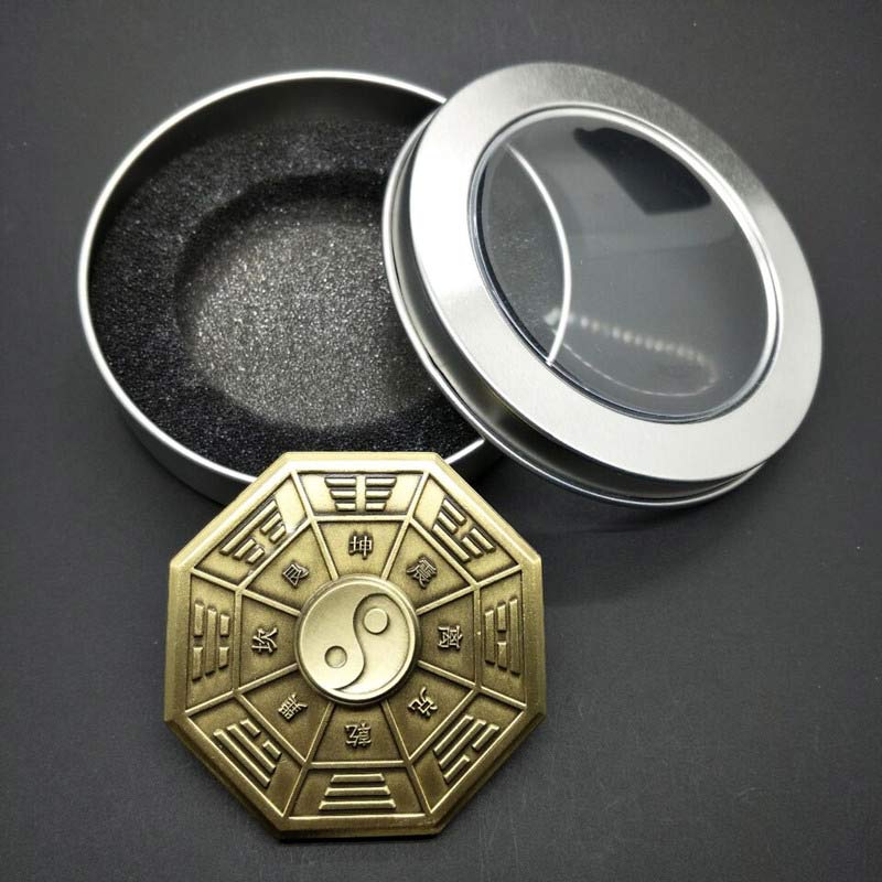 Buddha Stones Fidget Spinner Bénédiction Tai Chi Doigt Main Spinner Décoration - Jaune doré clair - image 7