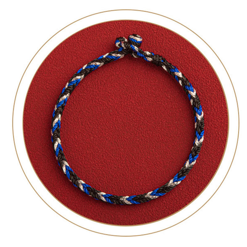 Bracelet porte-bonheur multicolore Buddha Stones "Que la prospérité remplisse votre vie"
