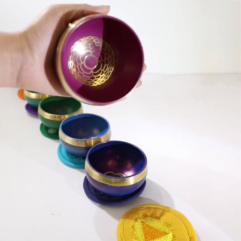 Bol chantant tibétain Buddha Stones fabriqué à la main pour la guérison des chakras et la méditation de pleine conscience - image 14