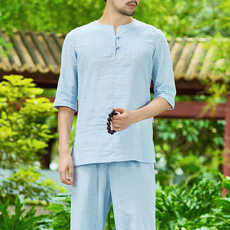 Ensemble de vêtements pour hommes Buddha Stones, méditation, prière, pratique spirituelle zen
