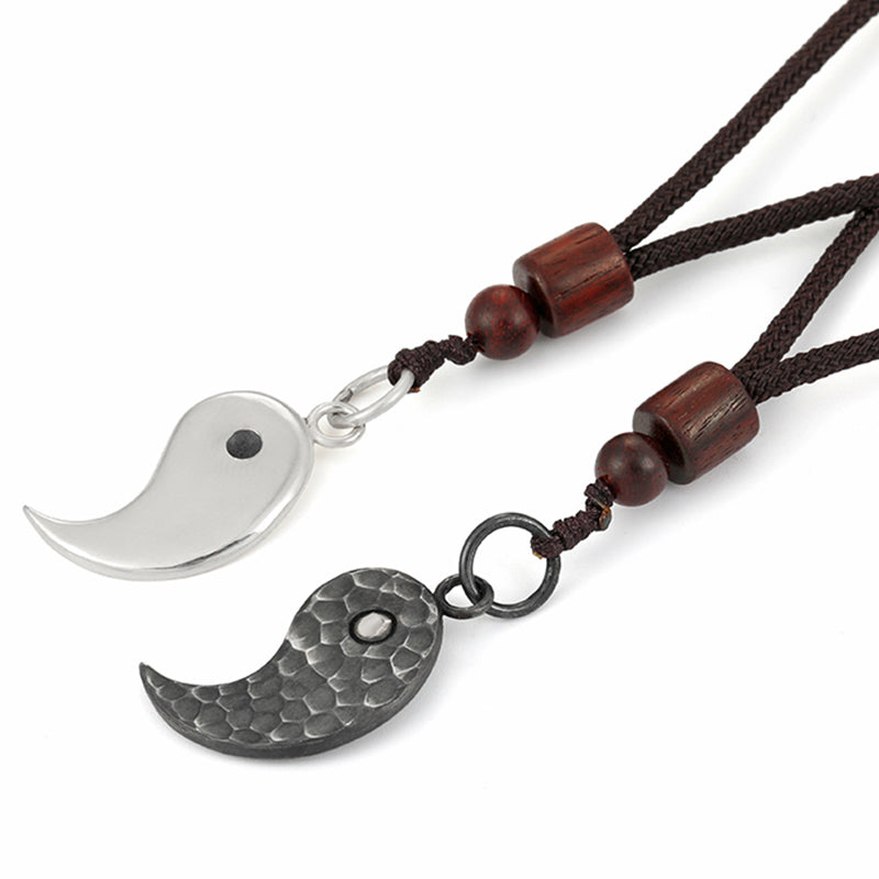 Collier pendentif en argent sterling 990 avec Buddha Stones et harmonie Yin Yang - image 16
