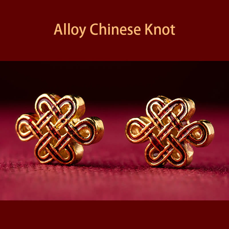 Porte-clés Buddha Stones Double Koi Fish Peace Buckle Wealth Luck