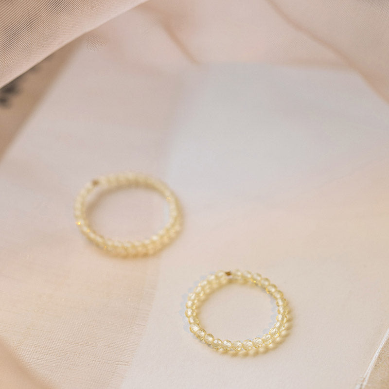 Bague de prospérité et de bonheur en citrine naturelle avec Buddha Stones - image 14