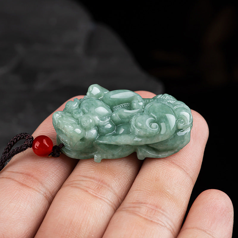 Collier pendentif en jade PiXiu avec Buddha Stones pour la richesse et la chance - image 5