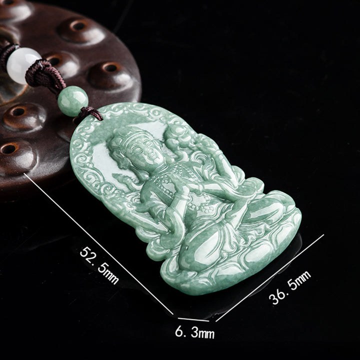 Collier de bénédiction en jade naturel à quatre bras Avalokitesvara - image 9