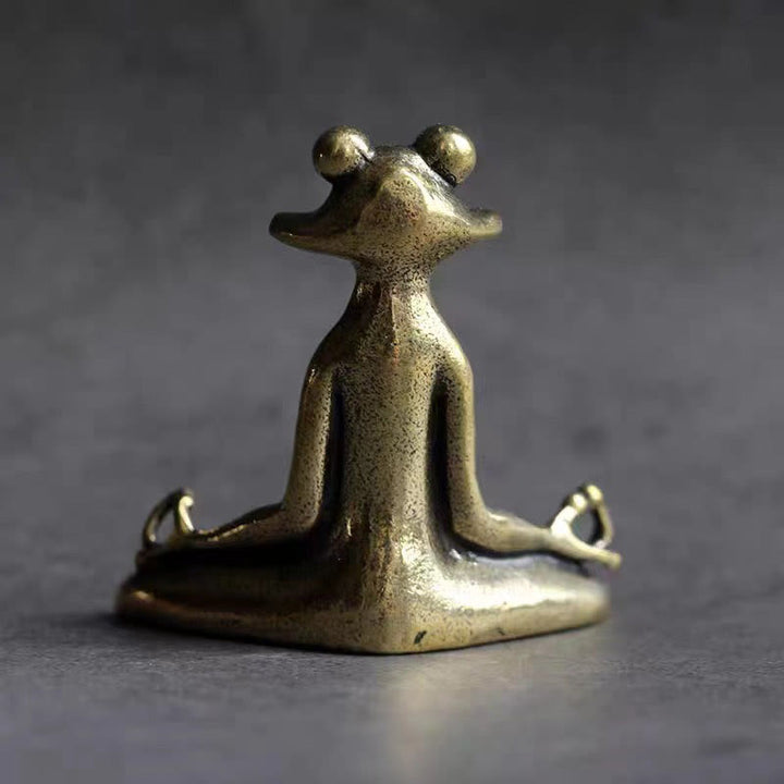 Buddha Stones Mini Petite Grenouille Tortue Koi Poisson Escargot Crabe Cuivre Richesse Décoration de la Maison